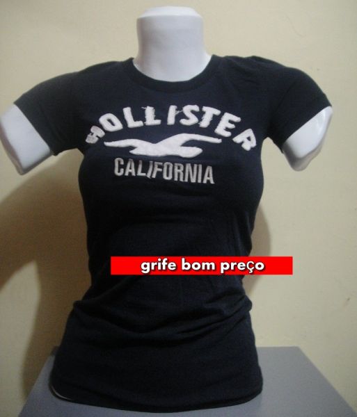 Camiseta Hollister feminino